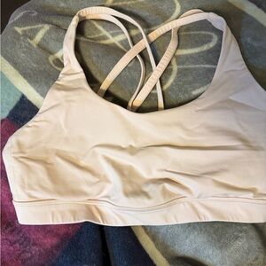 Lululemon energy bra powder pink size 8 like new!